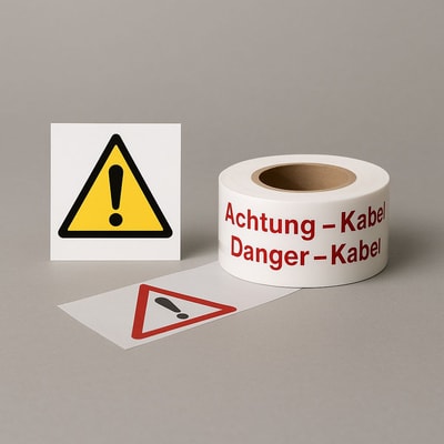 Warnbänder & Warnaufkleber