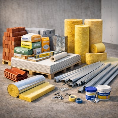 Baustoffe, Dämmung & Trockenbau